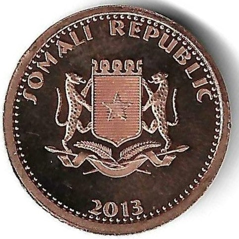 Somália - 5 Shillings 2013 (Km# 241) Bufalo