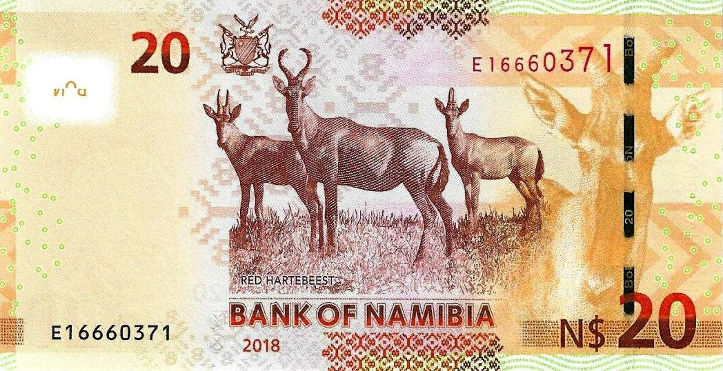 Namibia - 20 Dolares 2018 (# 17b)