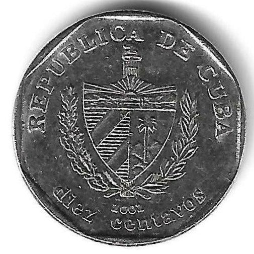 Cuba - 10 Centavos 2002 (Km# 576.1)