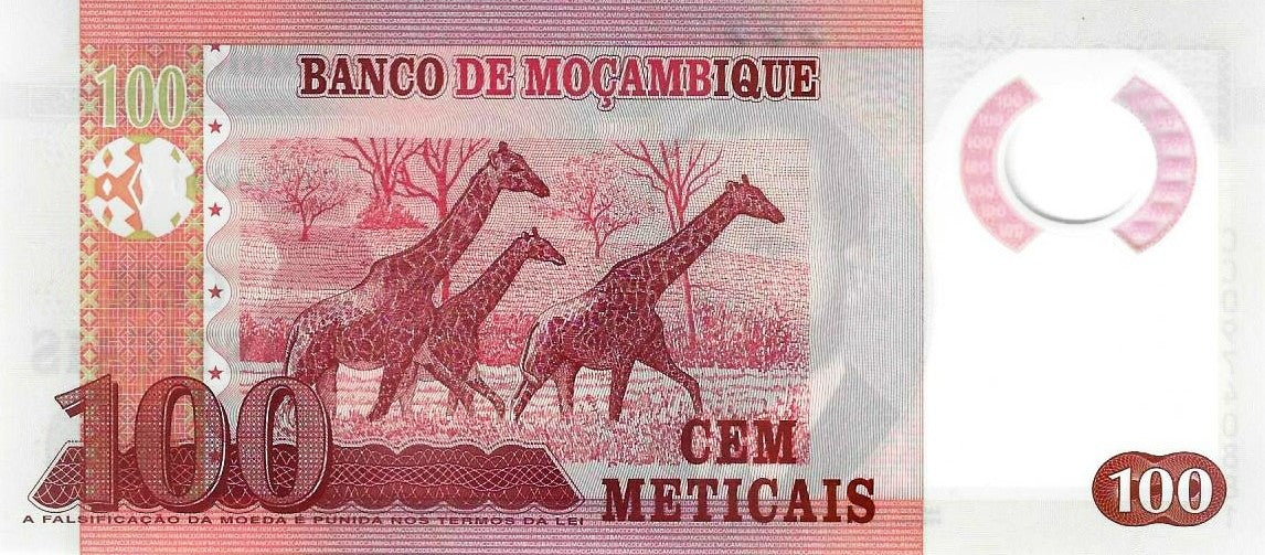 Moçambique - 100 Meticais 2017 (# 151b)