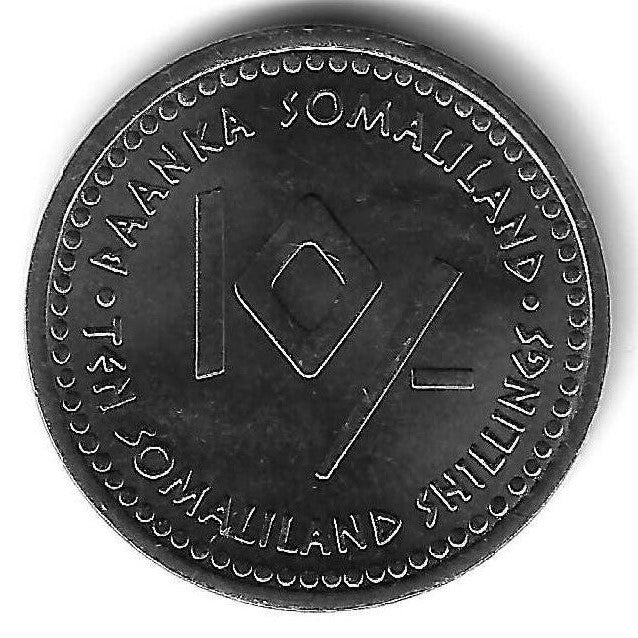 Somalilandia - 10 Shillings 2006 (Km# 8) Peixes