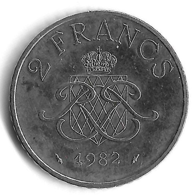 Monaco - 2 Francos 1982 (Km# 157)