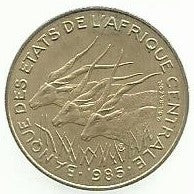 Africa Central - 10 Francos 1985 (Km# 9)