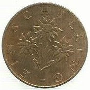 Austria - 1 Schilling 1991 (Km# 2886)