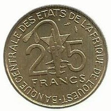 West African States - 25 Francos 1978 (Km# 5)