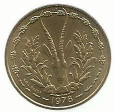 West African States - 25 Francos 1978 (Km# 5)