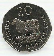 Falkland - 20 Pence 2004 (Km# 134)