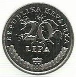 Croacia - 20 Lipa 1995 (Km# 18) Fao