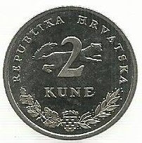 Croacia - 2 Kuna 1995 (Km# 22) Fao