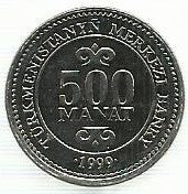Turquenemistão - 500 Manat 1999 (Km# 12)