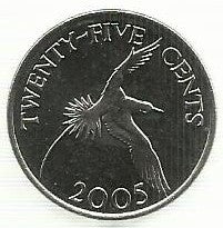 Bermudas - 25 Centimos 2005 (Km# 110)