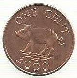 Bermudas - 1 Centimo 2000 (Km# 107)