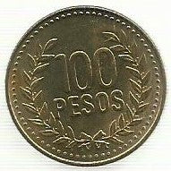 Colombia - 100 Pesos 2008 (Km# 285)