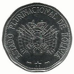 Bolivia - 2 Bolivianos 2017 (Km# 220) Colorados Bolivia