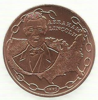 Cuba - 1 Peso 1993 (Km# 509) Abraham Lincoln