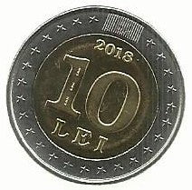 Moldavia - 10 Lei 2018 (Km# 157) 25º Anivº Moeda Corrente