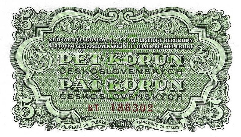 Checoslováquia - 5 Korun 1961 (# 82b)