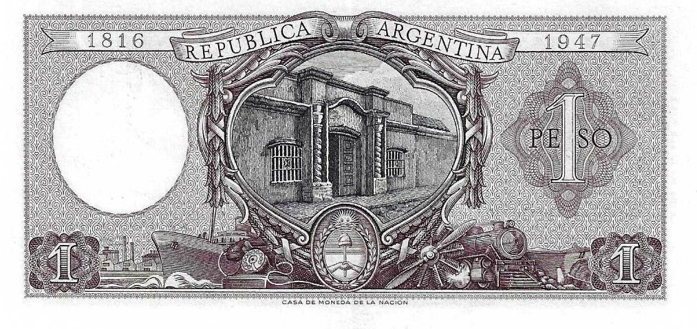 Argentina - 1 Peso 1952 (# 260b)