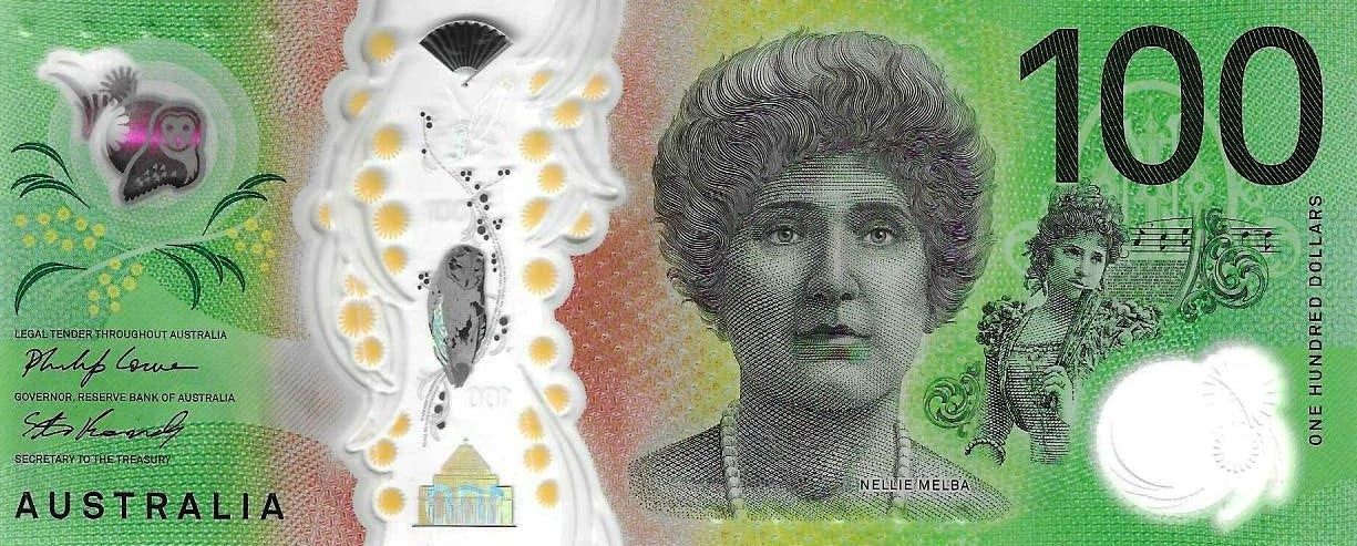 Australia - 100 Dolares 2020 (# 61e)