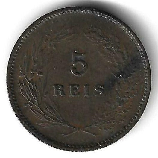 Portugal - 5 Reis 1900 (Km# 530)