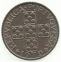 Portugal - 1$00 1979 (Km# 597) Serrilhado