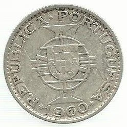 Moçambique - 20$00 1960 (Km# 80)
