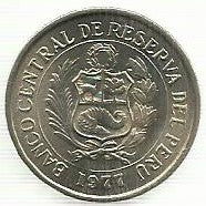 Peru - 5 Soles Oro 1977 (Km# 267)