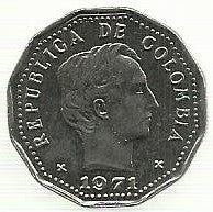 Colombia - 50 Centavos 1971 (Km# 244)