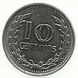 Colombia - 10 Centavos 1974 (Km# 253)