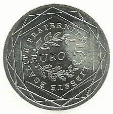 França - 5 Euro 2008 (Km# 1534) La Semeuse