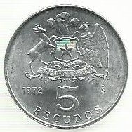 Chile - 5 Escudos 1972 (Km# 199a)