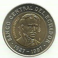 Equador - 1000 Sucres 1997 (Km# 103) 70 º Anivº Banco Central