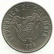 Colombia - 50 Pesos 1994 (Km# 283)
