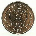 Polonia - 2 Grosze 1992 (Km# 277)