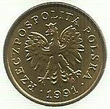 Polonia - 5 Groszy 1991 (Km# 278)