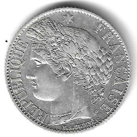 Portugal - 1 Franco (200 Reis) 1887 (A) (Km# 822.1)