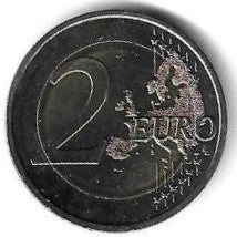 Eslovaquia - 2 Euro 2015 (Km# 132) 30 Anos Bandeira Europa