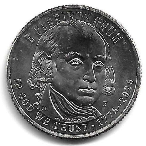 USA - 25 Cents 2026 (Km# 826) Constituiçao