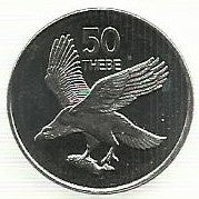 Botswana - 50 Thebe 1998 (Km# 29)