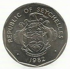 Seychelles - 5 Rupias 1982 (Km# 51.1)