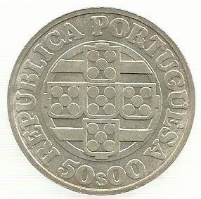 Portugal - 50$00 1971 (Km# 601)     Banco Portugal