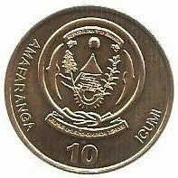 Ruanda - 10 Amafranga 2003 (Km# 24)