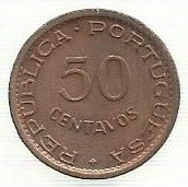 Guine - 50 Centavos 1952 (Km# 8)