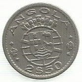 Angola - 2$50 1969 (Km# 77)