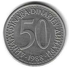 Jugoslavia - 50 Dinara 1988 (Km# 113)