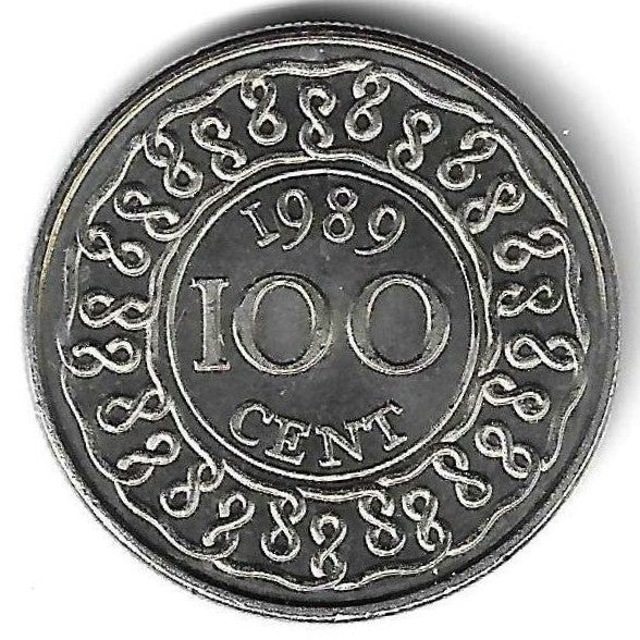 Suriname - 100 Centimos 1989 (Km# 23)