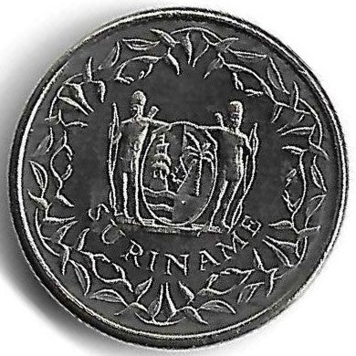 Suriname - 10 Centimos 1989 (Km# 13a)