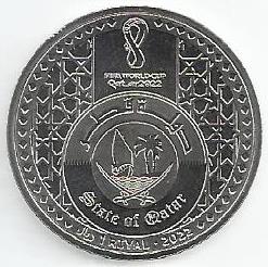 Qatar - 1 Riyal 2022 (Km# 100) Host Country Qatar