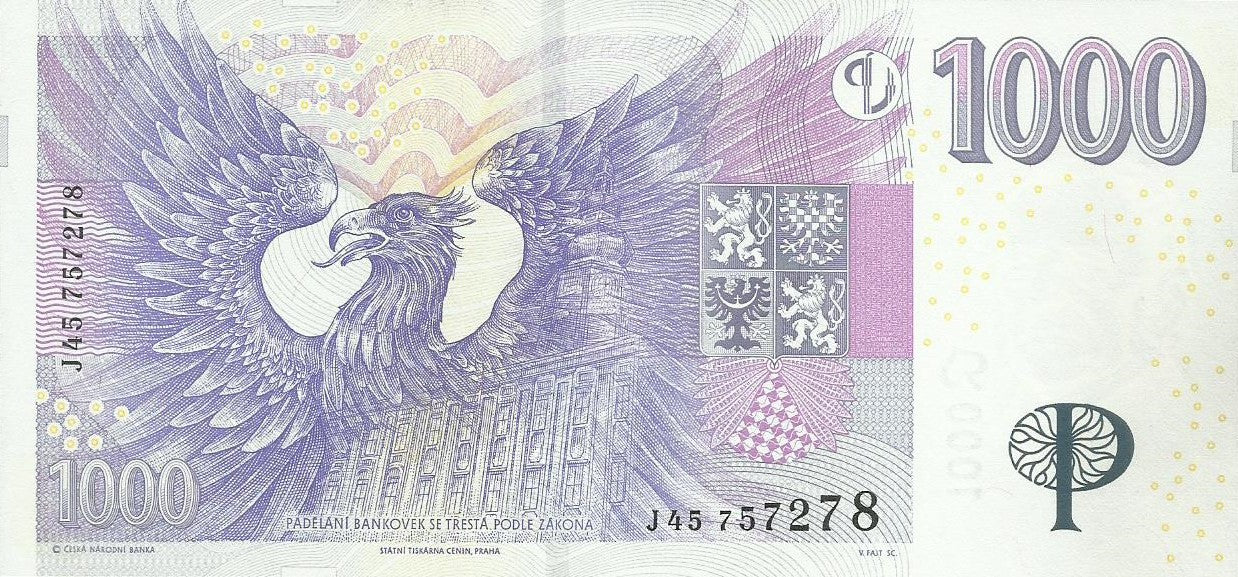 Rep. Checa - 1000 Korun 2008 (# 25c)