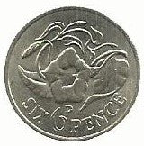 Zambia - 6 Pence 1964 (Km# 1)